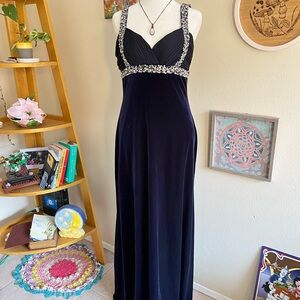 blue velvet gown 🌌